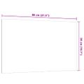 vidaXL Nástenná magnetická tabuľa biela 80x50 cm tvrdené sklo