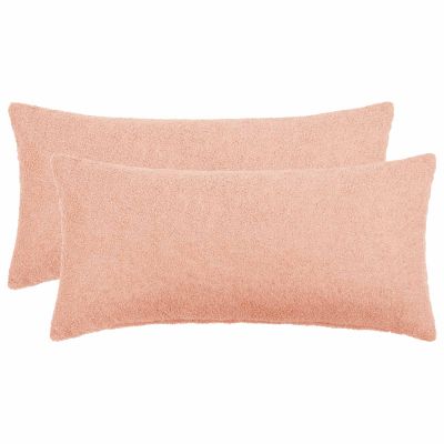 vidaXL Poťah na podložku 2 pcs HEERLEN Ružová 40 x 70 cm Bouclé