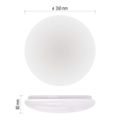LED prisadené svietidlo FIONI, kruhové biele 12W, IP44, Neutrálna biela