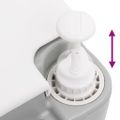 vidaXL Prenosné kempingové WC šedo-biele 20+10 l HDPE