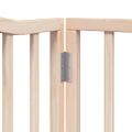 vidaXL Brána pre psa s dverami sklad. 6 panelov 480 cm topoľové drevo