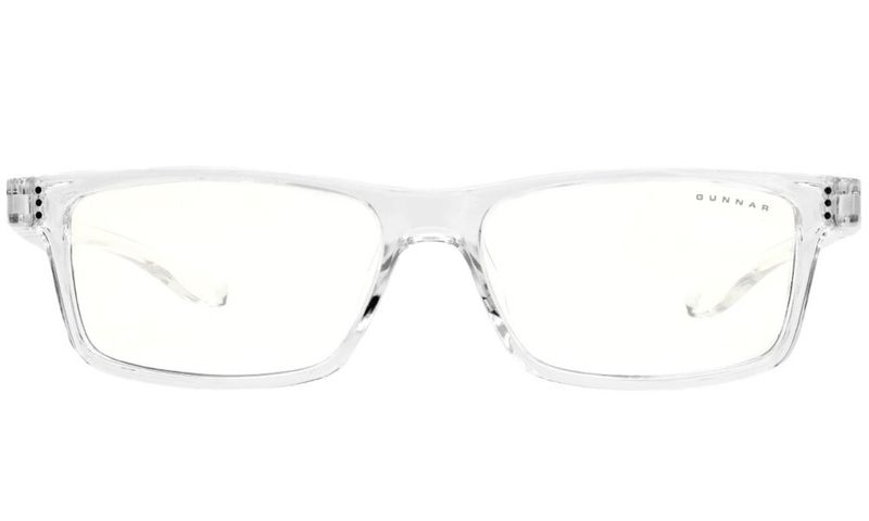 GUNNAR kancelářske/herní brýle  CRUZ KIDS LARGE (8-12) CRYSTAL čirá skla BLF 35 NATURAL focus Brýle, kancelárské, herní, bílé obroucky, cirá skla, pro deti 8–12 let
