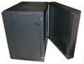 XtendLan 9U/600x550, na zeď, dvoudílný, skleněné dveře Rozvadec, 19", na stenu, dvoudílný, výška 9U, 600 x 550, sklenené dvere, cerný