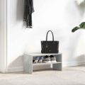 vidaXL Regál na topánky stohovateľné betónovo sivé 60x30x30,5 cm
