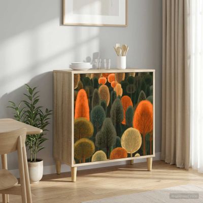 vidaXL Servírovacia skriňa ZAANDAM Sonoma 69 x 33 x 75 cm