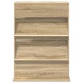 vidaXL Regál na časopisy Sonoma dub 70 x 41 x 96 cm Kompozitné drevo