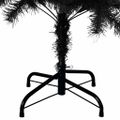 vidaXL Vianočný stromček Čierna 120 cm PVC