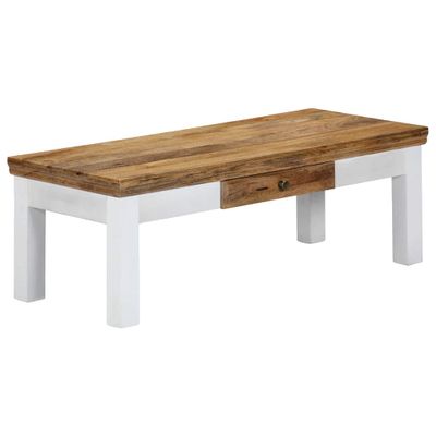 vidaXL Konferenčný stolík 110x50x40 cm masívne mangovníkové drevo