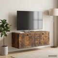 vidaXL Nástenná TV skrinka Nástenný Dymový dub 78,5 x 31 x 30 cm