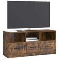 vidaXL TV skrinka Dymový dub 102 x 34,5 x 47 cm Kompozitné drevo