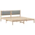 vidaXL Rám postele Svetlosivá 180 x 200 cm Masívne borovicové drevo