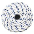 vidaXL Lodné lano biele 14 mm 100 m polypropylén