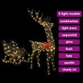 vidaXL Sob s sane 200 LED Teplá biela 70 x 26 x 129 cm Ratan