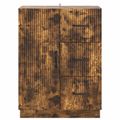 vidaXL Servírovacia skriňa so zásuvkou Dymový dub 66 x 34,5 x 87 cm