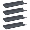 vidaXL Závesná polica 4 ks Antracit 30 x 9 x 2,5 cm Oceľ