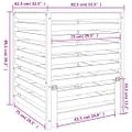 vidaXL Kompostér 82,5x82,5x99,5 cm masívne borovicové drevo