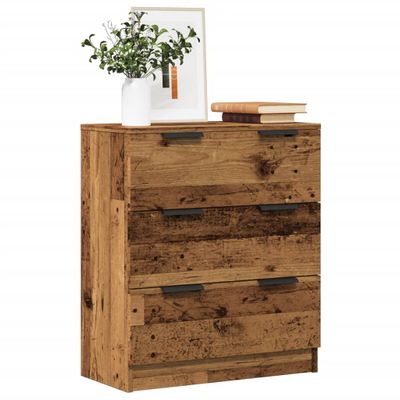 vidaXL Komoda staré drevo 60x30x70 cm kompozitné drevo