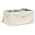 vidaXL Úložné boxy 2 ks látkové 43x34x23 cm krémové
