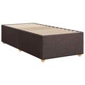 vidaXL Posteľ boxspring s matracom Tmavohnedá 90 x 190 cm Látka