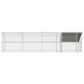 vidaXL Klietka pre sliepky 4 ks Strieborná 800 x 200 x 200 cm
