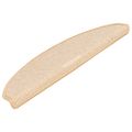 vidaXL Schodové rohože 15 ks 65x21x4 cm krémové, polkruhové, veľké