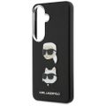 Obal Karl Lagerfeld Saffiano Double Heads Metal pre Samsung Galaxy S26 Plus čierny