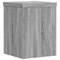 vidaXL Stojany na rastliny 2 ks sivé sonoma 15x15x20 cm kompoz. drevo