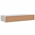 vidaXL Zásuvkové police nástenné 2 ks betónovo-sivé 60x23,5x10 cm MDF