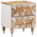 vidaXL Nočné skrinky 2 ks 40x33,5x46 cm Masívne drevo Mango