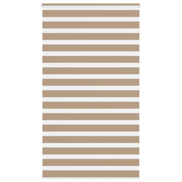 vidaXL Zebrová roleta pieskovo hnedá 120x200 cm šírka látky 115,9 cm polyester