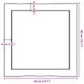 vidaXL Stolová doska 40x40x(2-4) cm neošetrený masív živé hrany