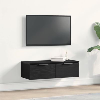 vidaXL Nástenná skrinka Čierny dub 68 x 30 x 20 cm Kompozitné drevo