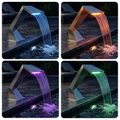 vidaXL Vodopád do bazéna s RGB LED diódami Nehrdzavejúca oceľ