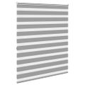 vidaXL Zebrová roleta 120,9x175 cm, šírka látky 116,7 cm, sivá