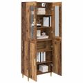 vidaXL Highboard Staré drevo 69,5 x 34 x 180 cm