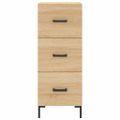 vidaXL Vysoká skrinka dub sonoma 34,5x34x180 cm spracované drevo
