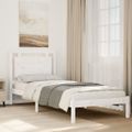 vidaXL Extra dlhá posteľ bez matraca biela 90x220 cm masívne drevo
