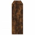vidaXL Komoda s LED svetlami dymový dub 181,5x37x100 cm