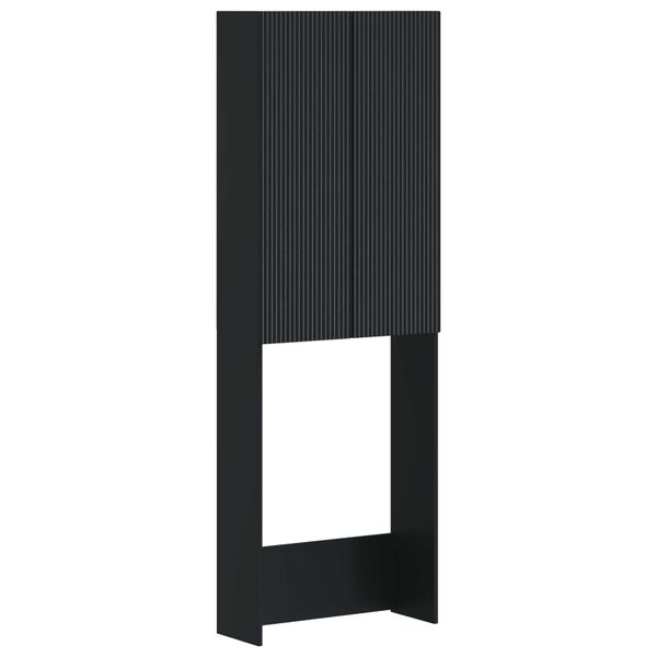 vidaXL Toaletná skriňa ARNHEM Čierna 66 x 25,5 x 190 cm