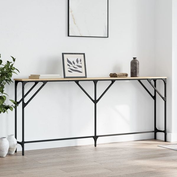 vidaXL Konzolový stolík dub sonoma 180x23x75 cm kompozitné drevo