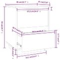 vidaXL Nočný stolík 40x35x50 cm masívne borovicové drevo