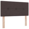 vidaXL Posteľ s pružinovým rámom Tmavohnedá 200 x 80 cm látka