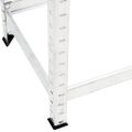 vidaXL 2-posch. stojany na pneumatiky 3ks strieborné 110x40x110cm oceľ