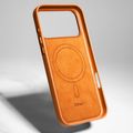 Etteri Elegantné magnetické puzdro pre iPhone 14 6,1" oranžová