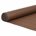 vidaXL Záhradný plot obojstranný hnedý 1,8x3 m PVC