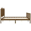 vidaXL Rám postele s čelom medovohnedý 180x200 cm masívne drevo