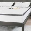 vidaXL Matrac 2 ks Stredne mäkký 70 x 200 cm Biela a šedá