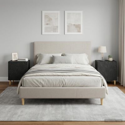 vidaXL Nočný stolík 2 ks Čierna 43 x 34,5 x 50 cm Kompozitné drevo
