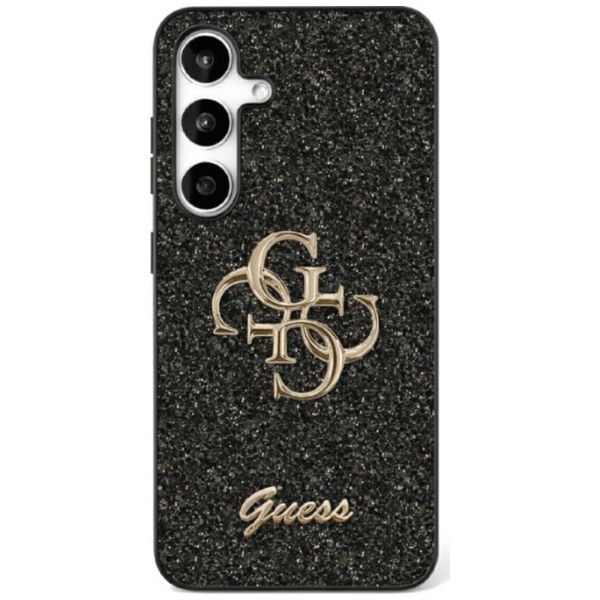 Puzdro Guess HC Fixed Glitter Big 4G pre Samsung Galaxy S25 čierne