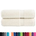 vidaXL Prémiové sprchové uteráky SOLUND 2 ks krémové 70x140 cm 600 g/m²